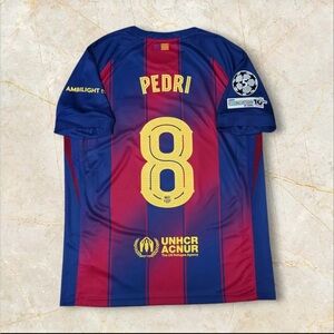 Barcelona Home Jersey 24/25 Pedri #8 Fan Version Size Large